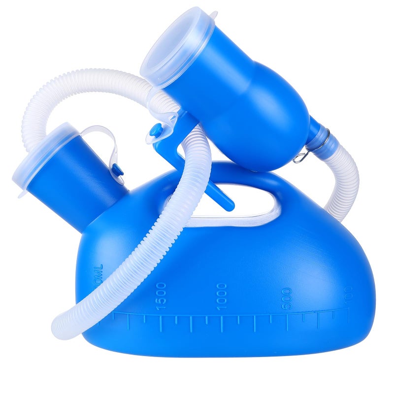 Urinal Bottle Portable Urinals for Men Women Urine Bottle 2000ml Mens Potty Spill Proof Pee Bottle with 68" Long Tube Travel Toilet Incontinence Bottles for Elderly Hospital